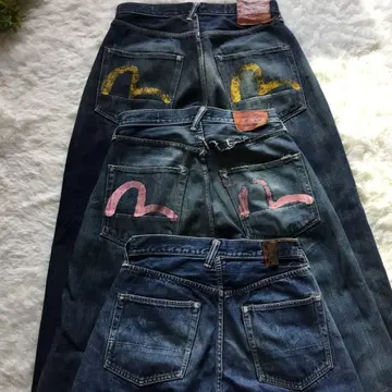 파격 EVISU No2 2001 일본제 묶음 판매 적귀 갈매기 에비수