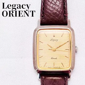 작동 ORIENT Legacy 쿼츠 스퀘어 골드 여성용 손목시계