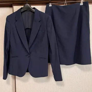 네이비 스커트 수트 상하의 세트 LES MUSE (AOKI)