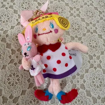 미사용 새상품 백참 딸기짱&로라 핑크 리본 봉제 인형 택 포함