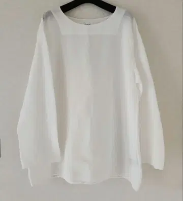 Plantation 화이트 긴팔 셔츠 튜닉