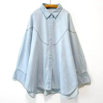 새상품급 CITEN 데님 웨스턴 셔츠 오버 사이즈 빈티지 스타일