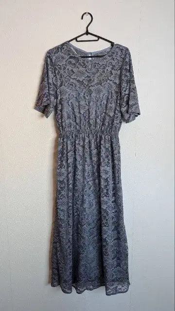 그레이 레이스 원피스 경사용 드레스