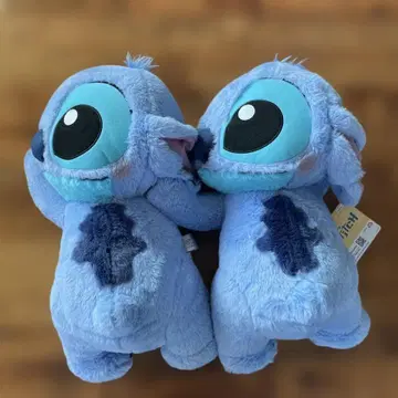 디즈니 스티치 가로 눕기 V-BIG 봉제 인형 2개 봉제 인형