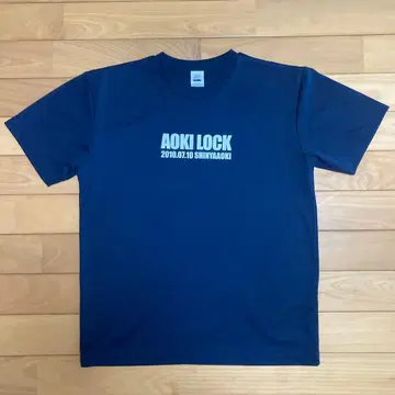 아오키 락 T셔츠 L 사이즈 네이비