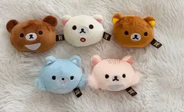 리락쿠마 코리락쿠마 차이로이구마 손바닥 봉제 인형 세트 판매 새상품급