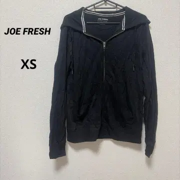 JOE FRESH [ XS ] 블랙 풀 집업 후드티 루즈핏