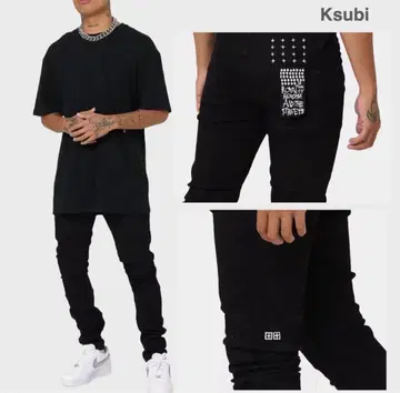 Ksubi 블랙 스키니 데님