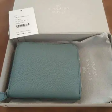 STANDARD SUPPLY 이단 접이식 지갑 블루 컴팩트 지갑