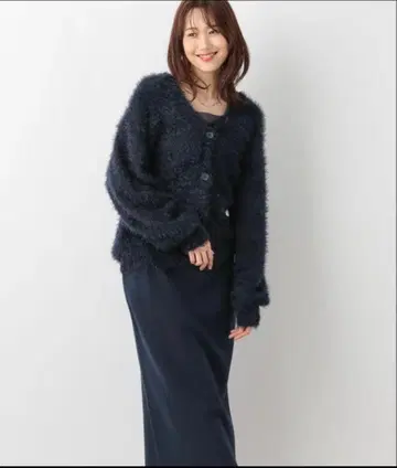 [새상품 스커트] 글로벌 워크 페더 가디건 스커트 셋업 M