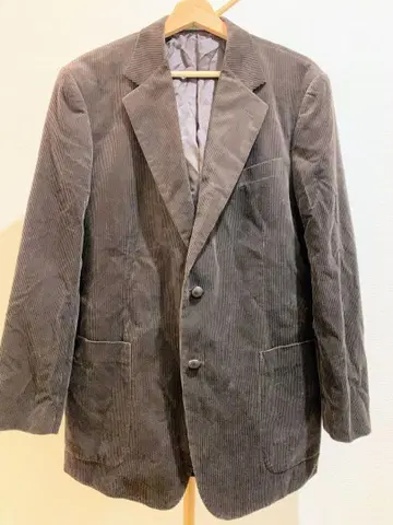 Stanley Blacker 다크 그레이 코듀로이 블레이저