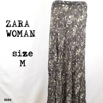 ZARA WOMAN 자라 우먼 롱 스커트 M 고급 올 패턴 684