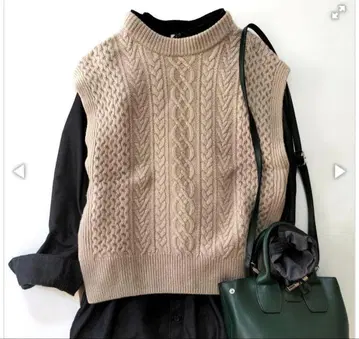 [ 새상품급 ] Noble 캐시미어 혼방 케이블 니트