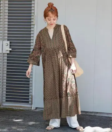 패널 프린트 원피스 B.C STOCK