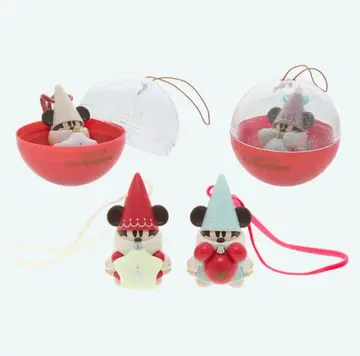 디즈니 크리스마스 릴린린 빨간색 캡슐 토이