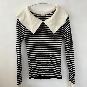 새상품급! IENA 파인 울 숄카라 리브 풀오버 긴팔 니트 스웨터