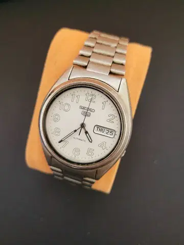 [ TM026 ] SEIKO 자동 와인딩 손목시계 실버