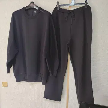 블랙 팬츠 셋업 L 사이즈