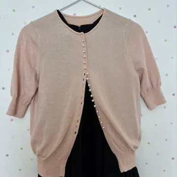 Ballsey 핑크 반팔 가디건 S