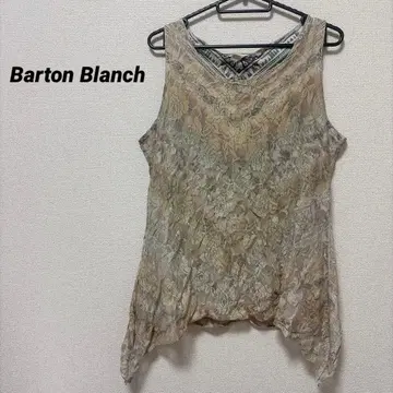 Barton Blanch 꽃무늬 슬리브리스 튜닉
