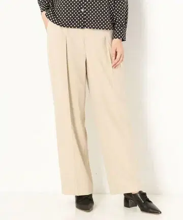 스트레치 와이드 팬츠 베이지 9호