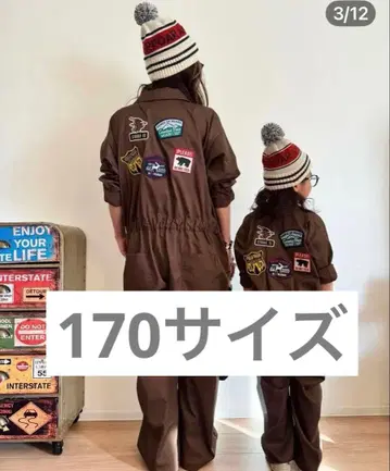 시마무라 앰버 로아 등 와펜 점프수트 170 남성/여성