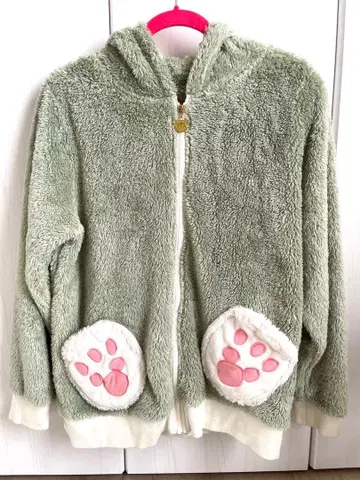 [ LL 사이즈 ] 젤라토니 복슬복슬 고양이 귀 후드티