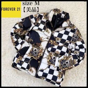 새상품급 포에버21 다운 자켓 겉옷 아우터 화려한 남성용 M