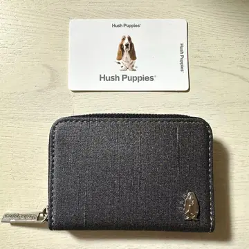 [ Hush Puppies ] 허시파피 라운드 지퍼 미니 지갑