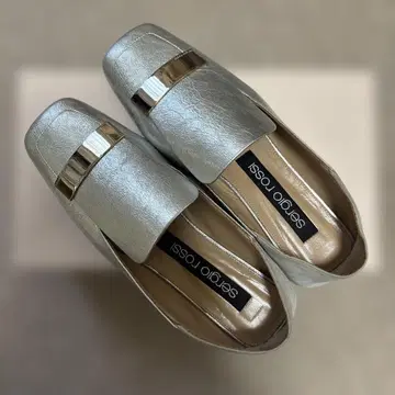 세르지오 로시 SR1 플랫슈즈 37 실버