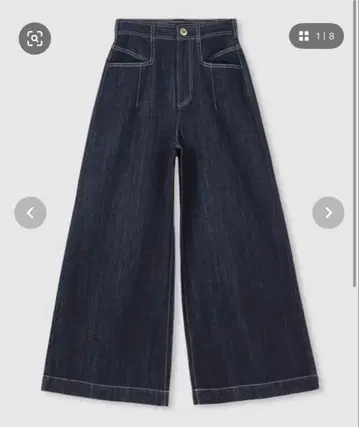 LOULOU WILLOUGHBY 데님 배기 팬츠