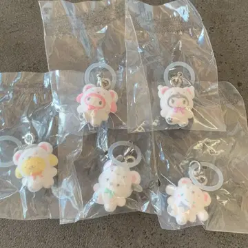 메지루시 액세서리 산리오 캐릭터즈 포근포근 스노우 5개 세트