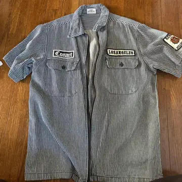 Conart 스트라이프 워크 셔츠 LOS ANGELES