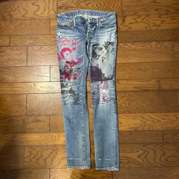 Hysterics 데님 스키니 팬츠