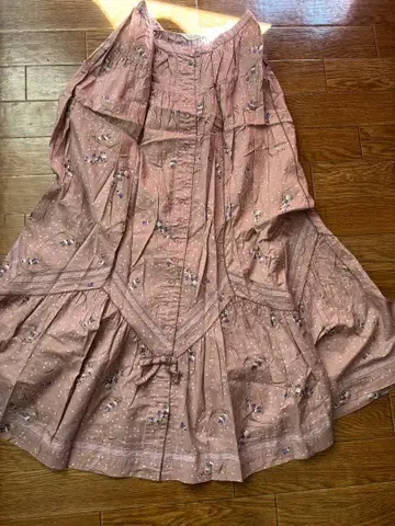 핑크하우스 대령란 소령란에 레이스 끼움 스커트