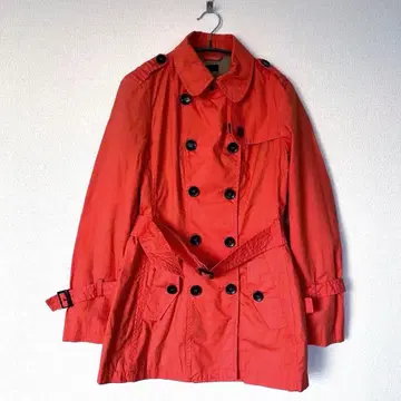 [ BENETTON ] 더블 브레스트 코트 (IT 40 / 오렌지)
