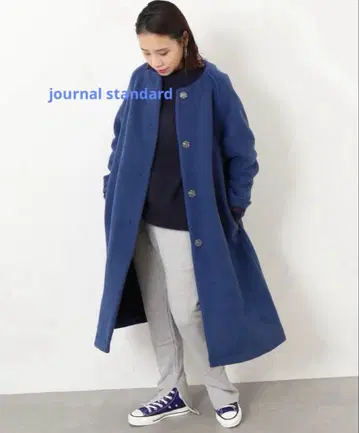 LONDON Tradition 노카라 롱 코트
