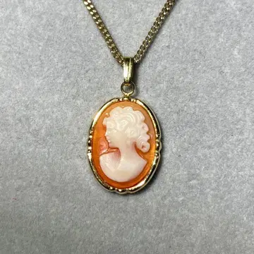 카메오 목걸이 펜던트 골드 컬러 CAMMEO ITALIANA