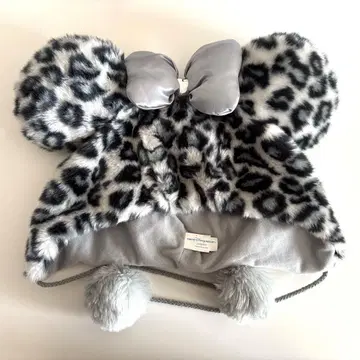 디즈니 팬캡 레오파드 무늬 그레이