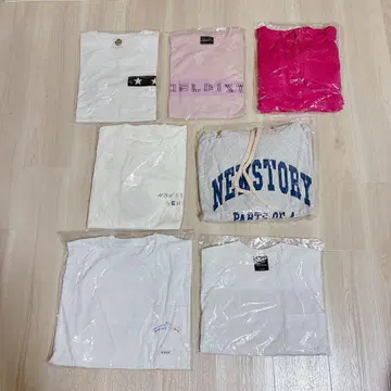 [ 미개봉 새상품 ] NEWS 티셔츠 후드티 7종 세트