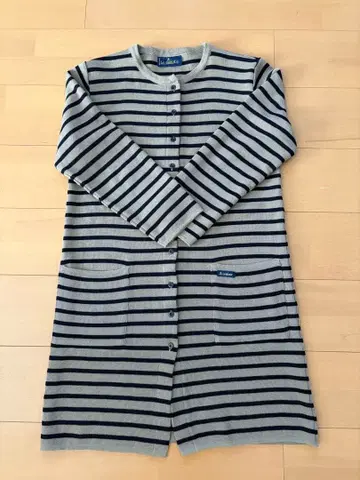 루미노아 보더 롱 가디건 니트