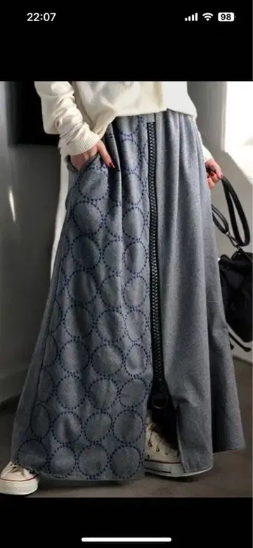 antiqua BIG 지퍼 스커트 H-521