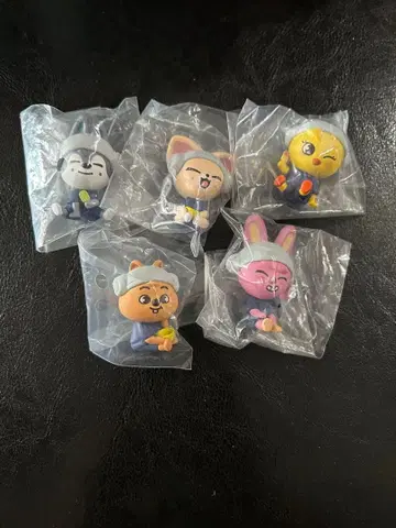 SKZOO 사우나 피규어 5체 세트