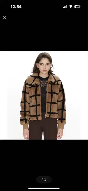 베이지 블랙 체크 무늬