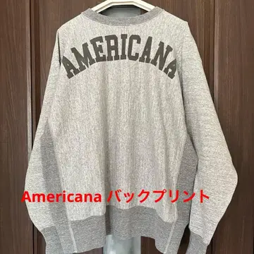 Americana 그레이 백 프린트 맨투맨