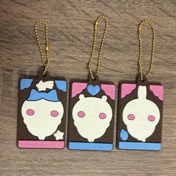 치이카와 캐릭터 파키 러버 마스코트 치이카와 하치와레 토끼 3개 세트