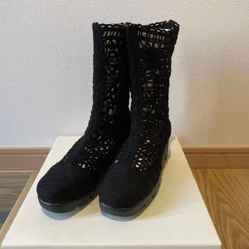 일본제 짜임 부츠 블랙