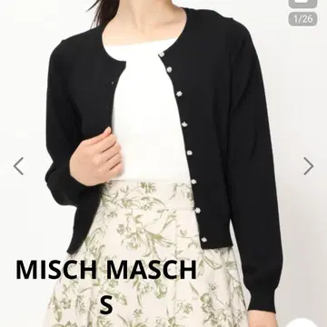 접촉 냉감/UV 컷 베이직 비쥬 버튼 가디건 블랙 S