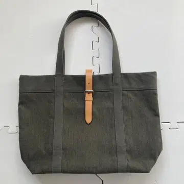 마가렛호웰 아이디어 토트백 가죽 캔버스 카키