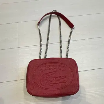 LACOSTE 레드 숄더백